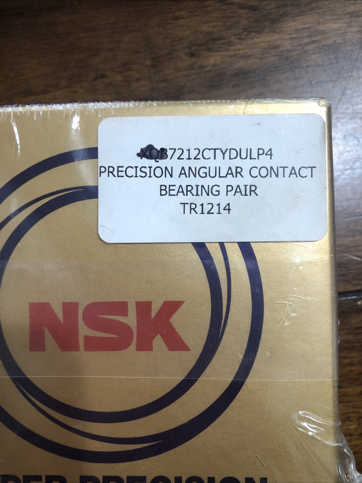 NSK Super Precision Angular Contact Bearings Pair 7212CTYDULP4 TR1214