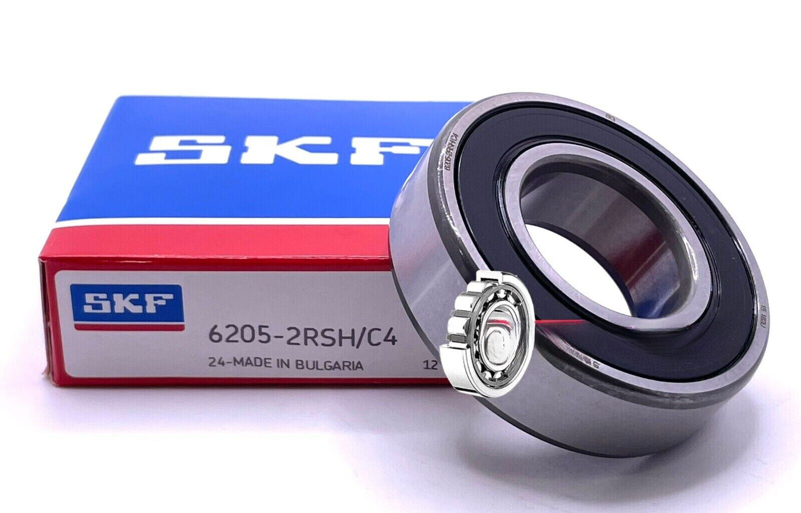 NEW SKF 6205-2RSH/C4 SKF Rubber Sealed Deep Groove Ball Bearing 25x52x15mm