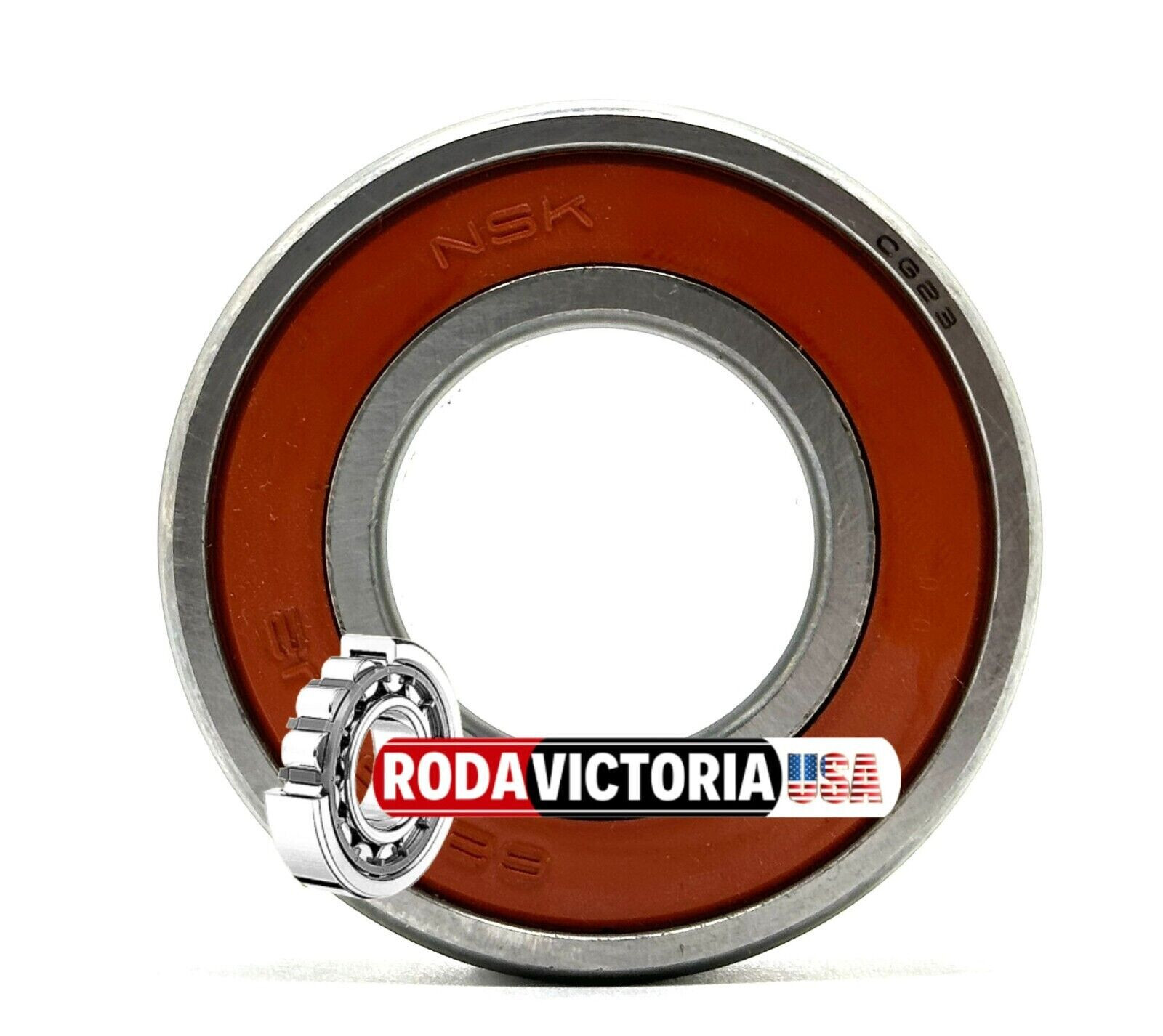 NSK 6205 DDU DEEP GROOVE BALL BEARING, RUBBER SEALED 25x52x15mm 6205 2RS