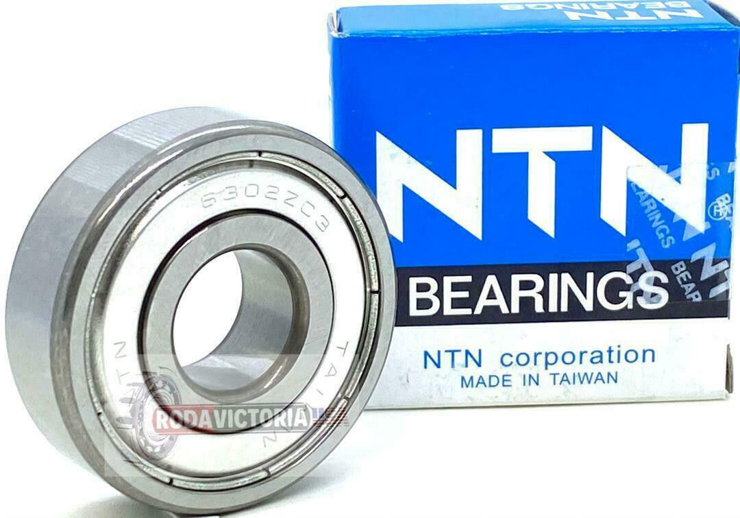 NTN 6302 ZZ C3 Deep Groove Ball Bearings 15x42x13mm 6302ZZ 6302-ZZ C3 NTN