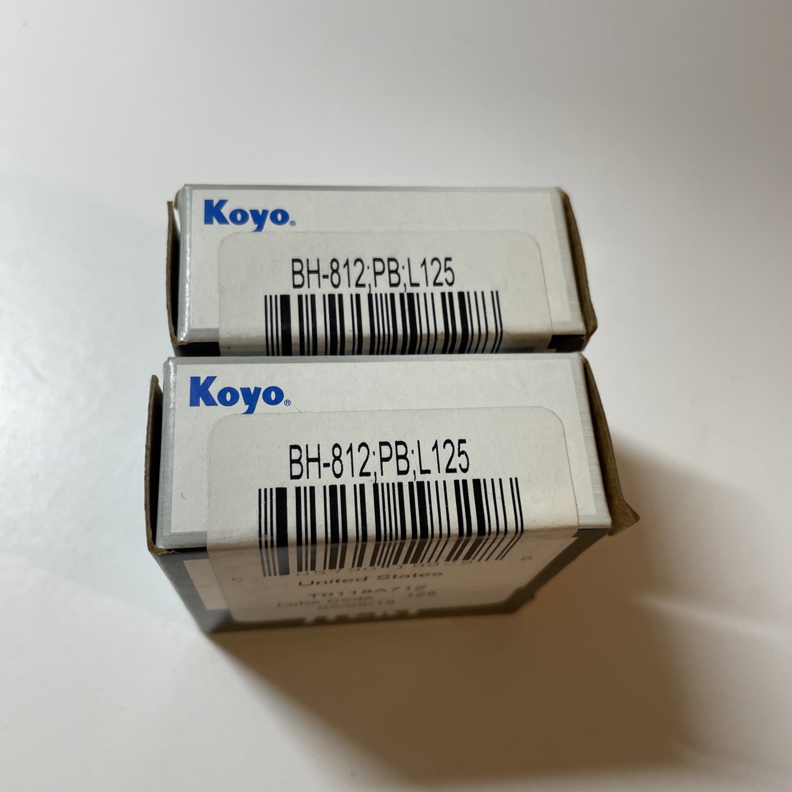 Koyo BH-812 PB L125 Drawn Cup Needle Roller Bearing