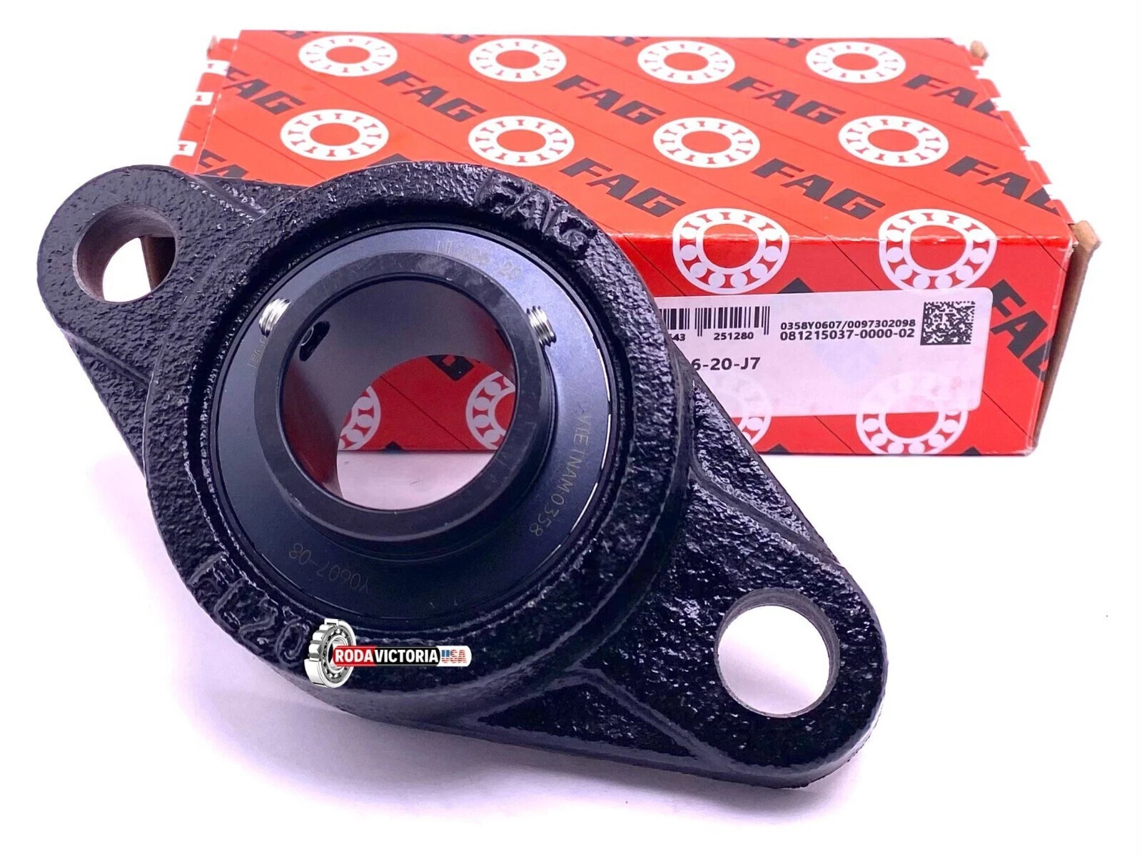 FAG UCFL207-20 J7 Housing and Bearing (assembly) 1 1/4″ Bore UC207-20 + FL207-J7