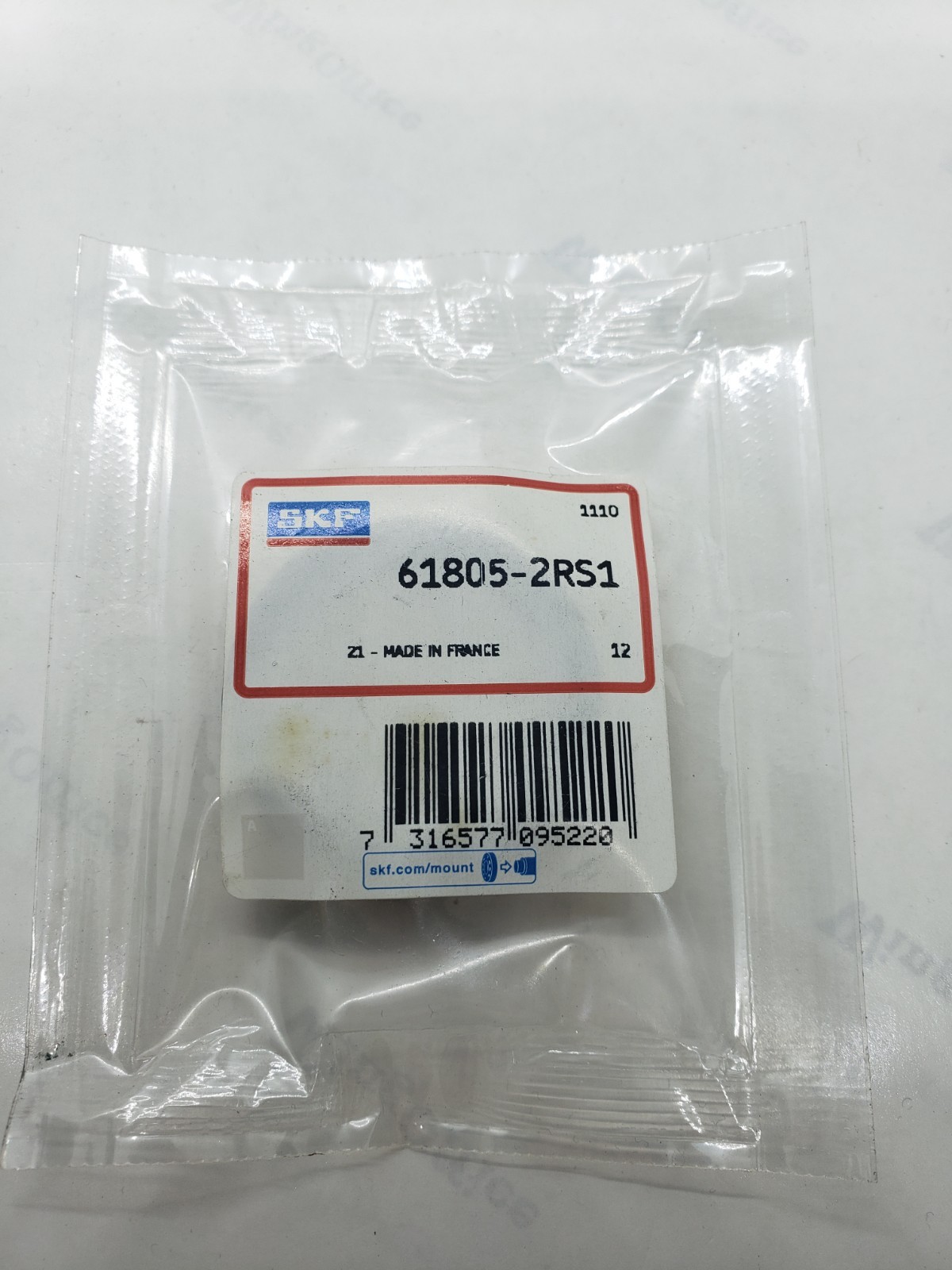 SKF 61805-2RS1 DEEP GROOVE BALL BEARING, LOT OF 3, NIB