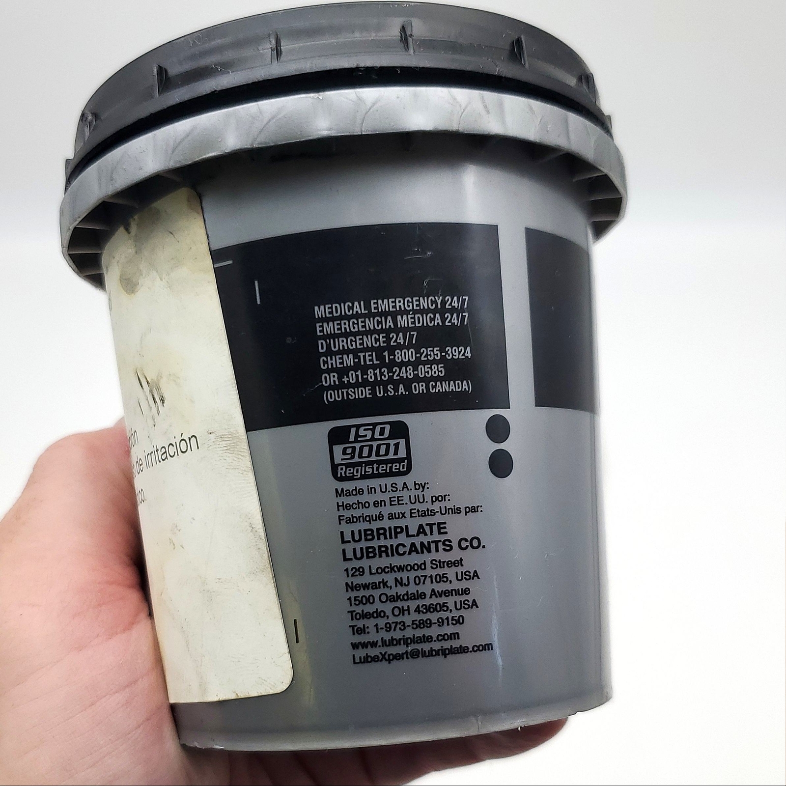 Lubriplate Mo-Lith No. 2 Lubricant 16 OZ Tub Moly-Lithium Grease Water Resistant