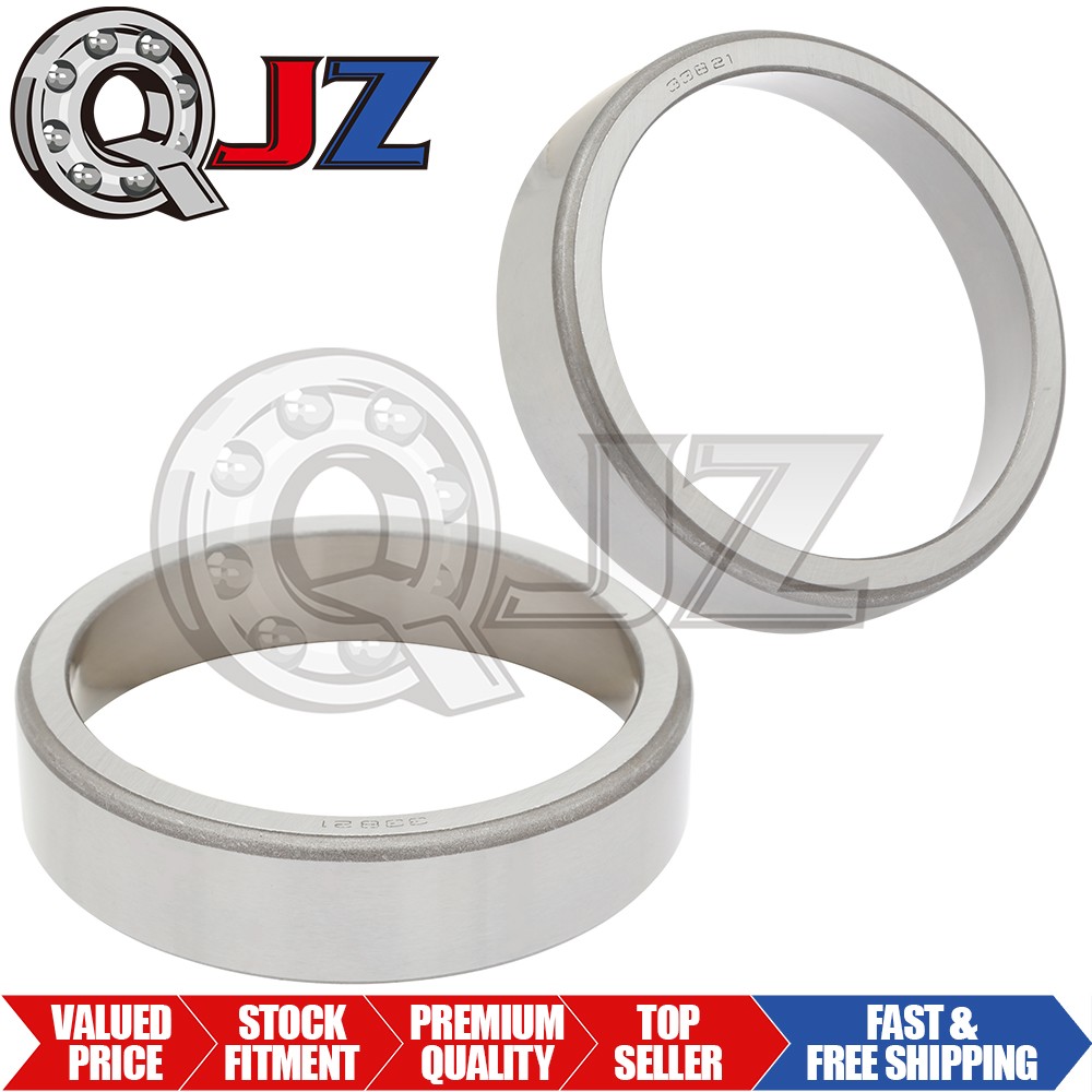 [2-Pack] 33821 Tapered Roller Bearing Single Cup [3-3/4 in OD x 7/8 in W]