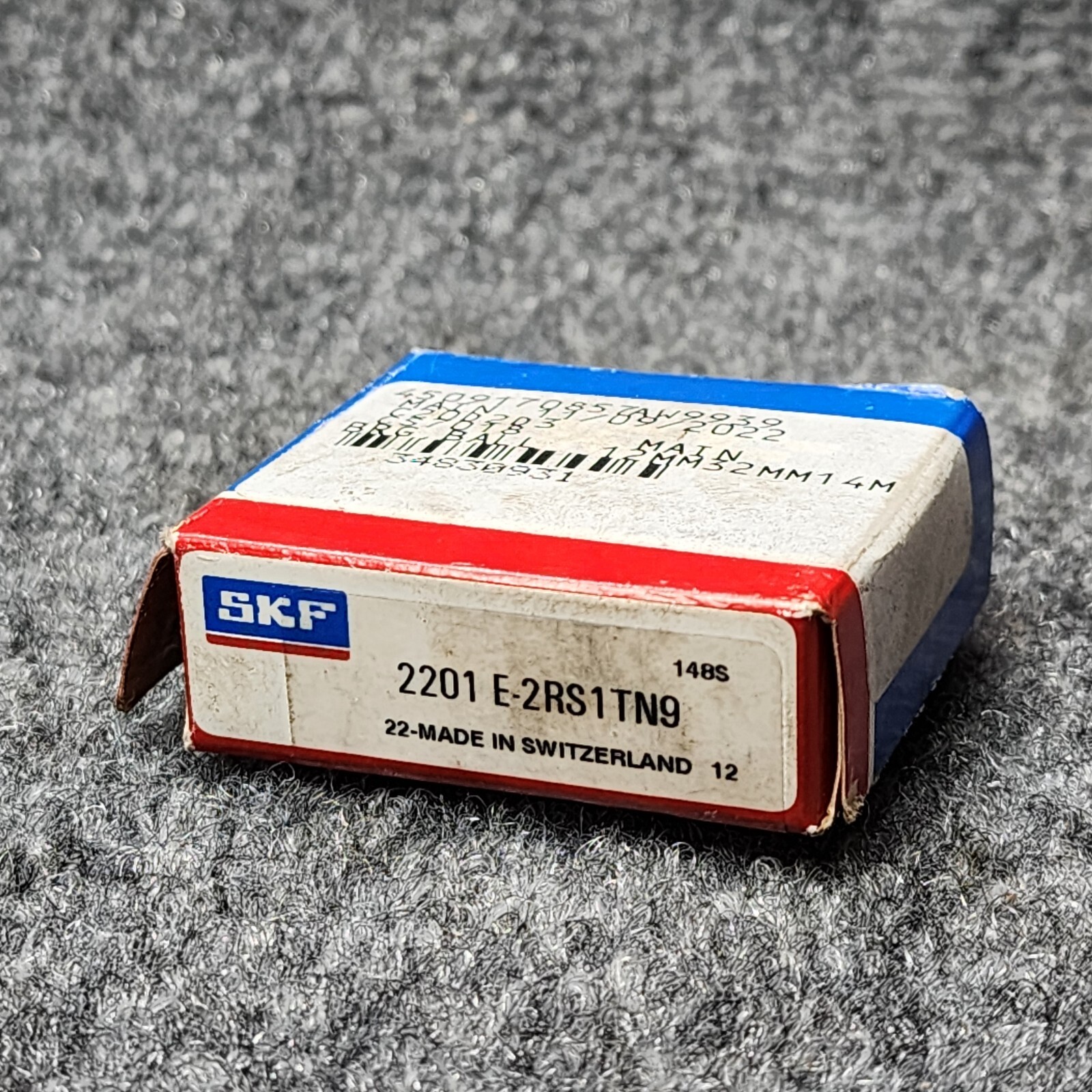 SKF 2201 E 2RS1 TN9 SELF-ALIGNING BALL BEARING, RUBBER SEALED 12x32x14mm