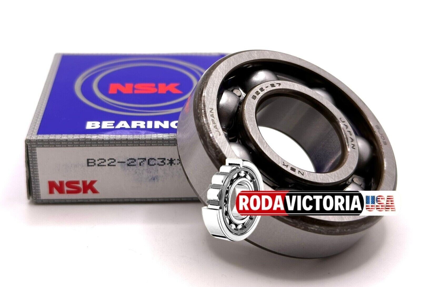 NSK JAPAN B22-27 C3 BALL BEARING 6304/2YD 24155-63J01 BB1-0234 22x52x15 mm