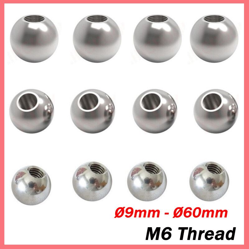 Stainless Steel Bearing Ball With M6 Half Thread Diameter Ø9.5mm – Ø60mm