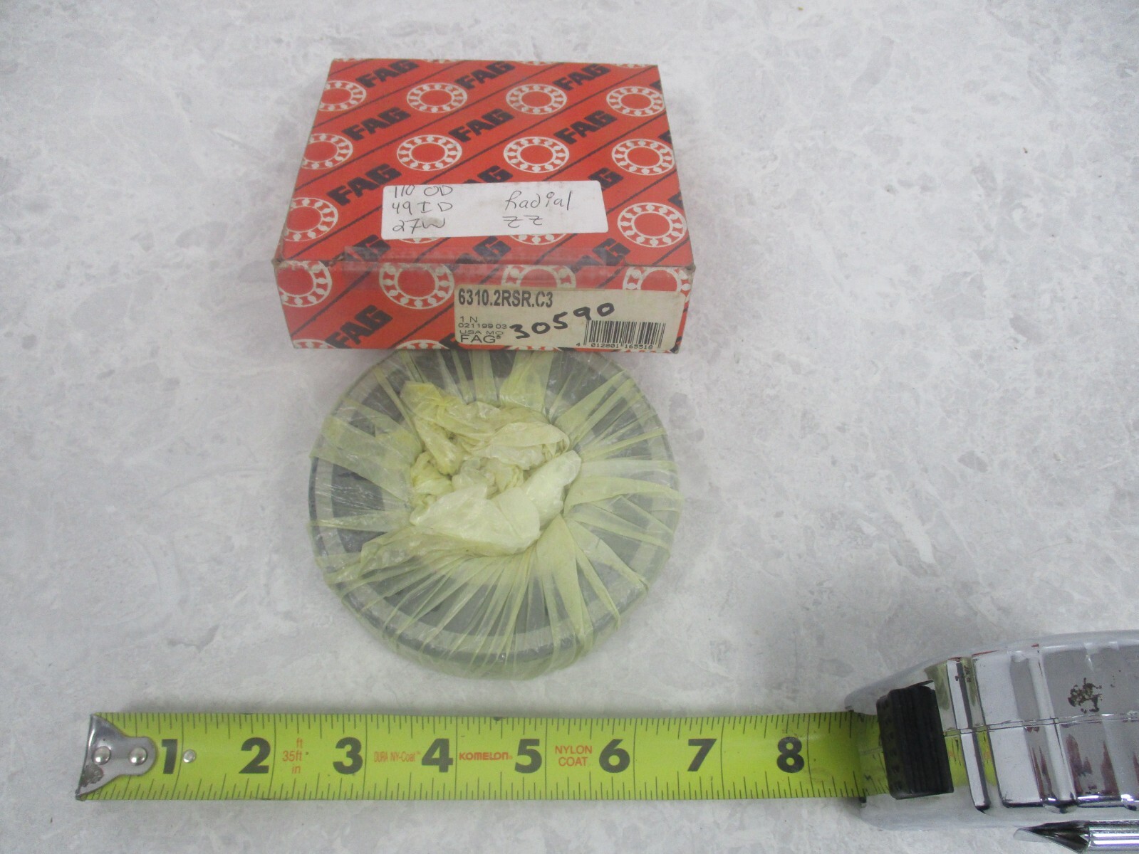 FAG BEARING 6310.2RSR.C3 RADIAL BEARING, T1523