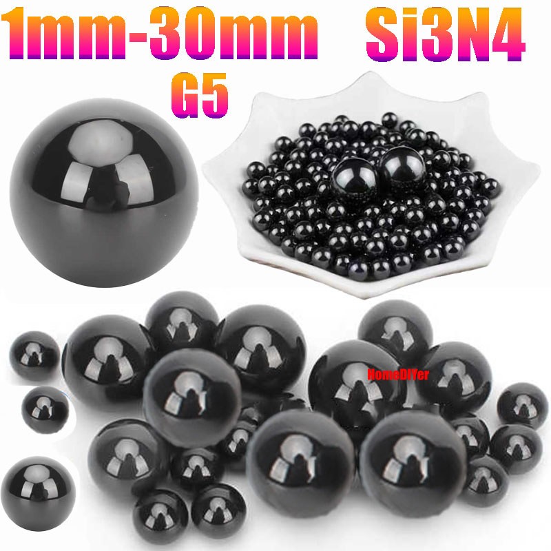 Silicon Nitride Ceramic Bearing Balls G5 Precision Si3N4 Ball Diameter 1mm-30mm