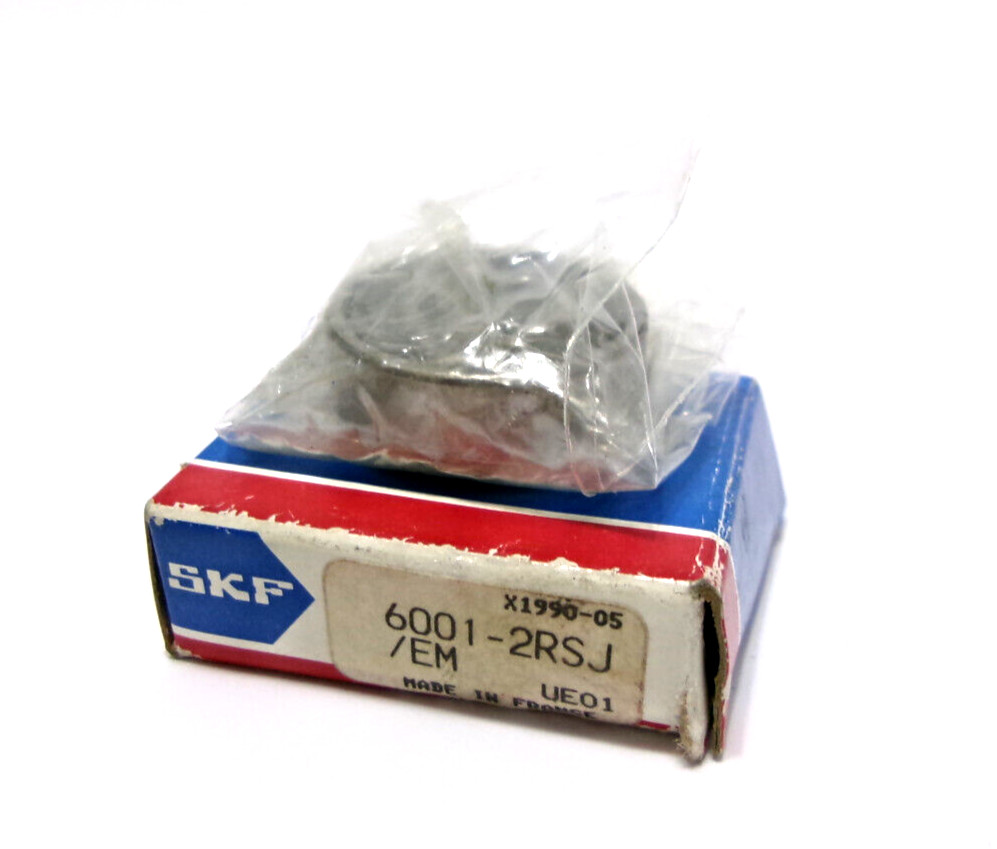 SKF 6001-2RS JEM 12mmX 28mmX 8mm Sealed Bearing