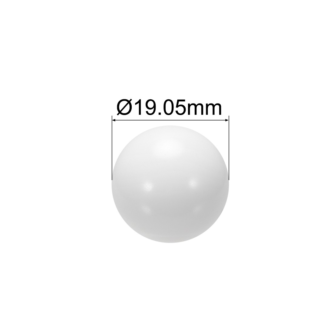 10pcs 3/4-inch POM Coin Ring Making Balls Plastic Bearing Ball
