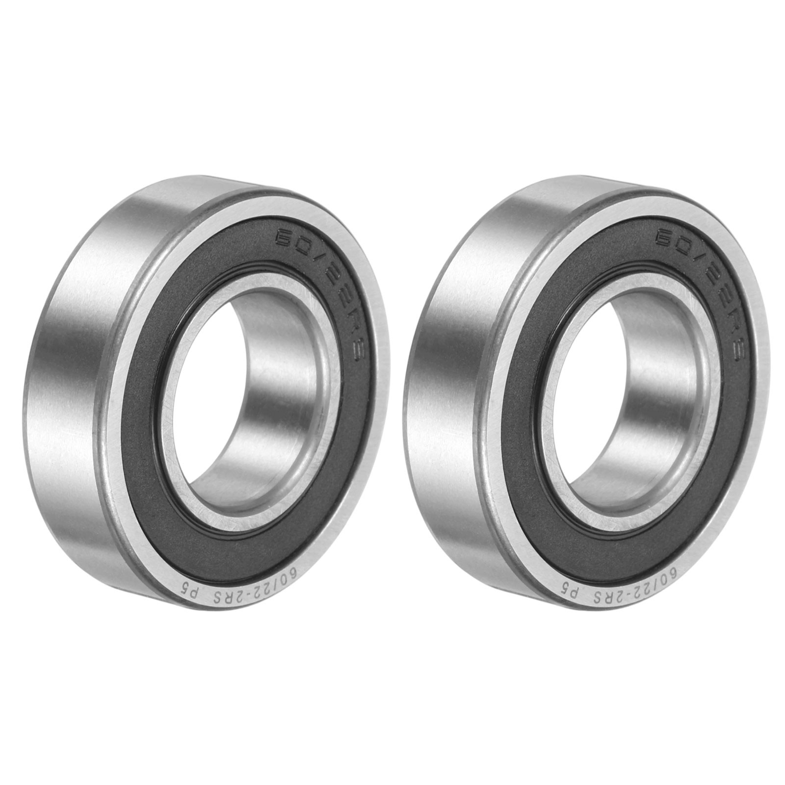 60/22-2RS Deep Groove Ball Bearing, 2pcs 22 x 44 x 12mm, ZV4 Double Rubber