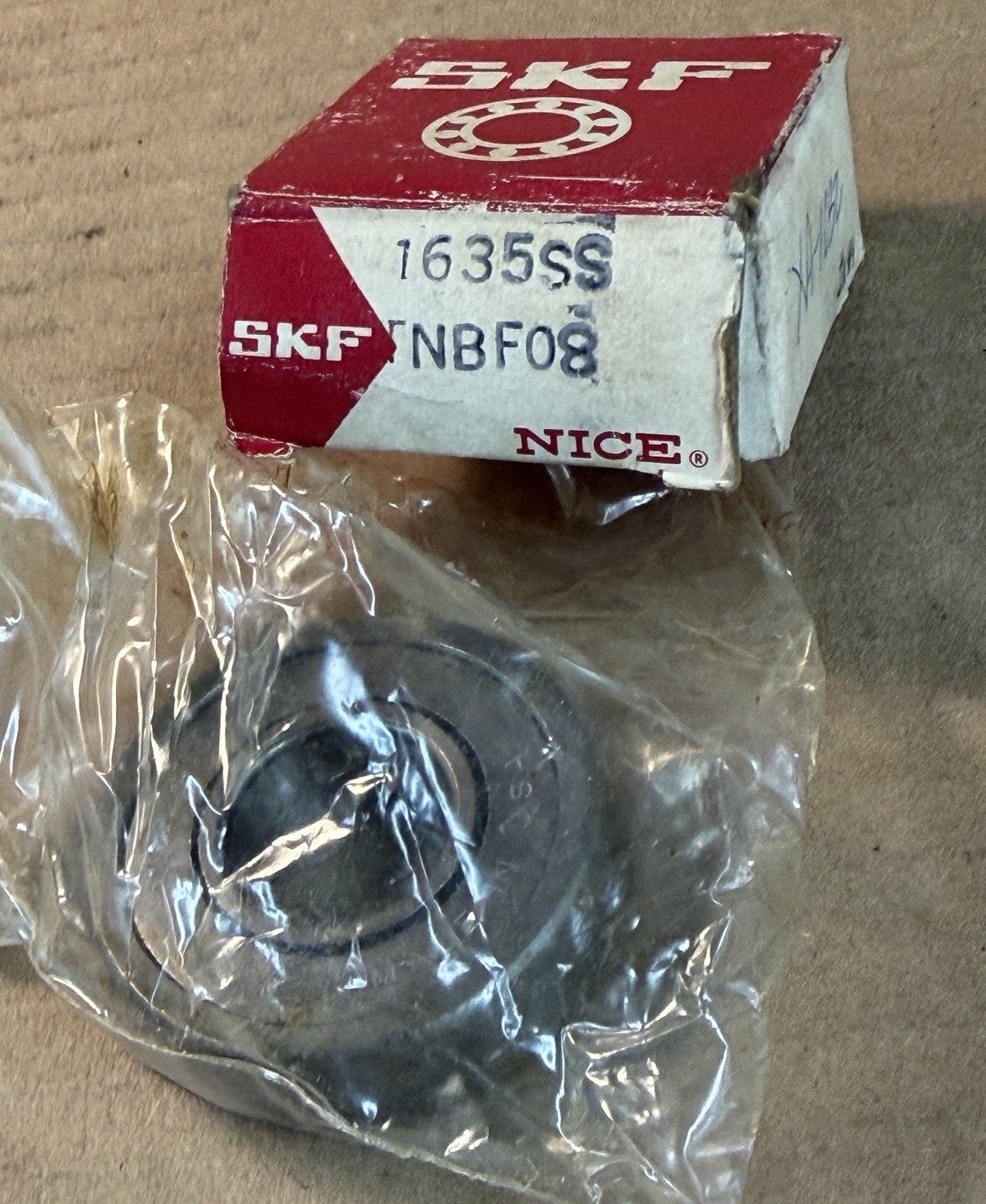 SKF Nice 1635 Bearing, New Old Stock 3/4”id X 1-3/4” Od X 1/2” Wide One Shield