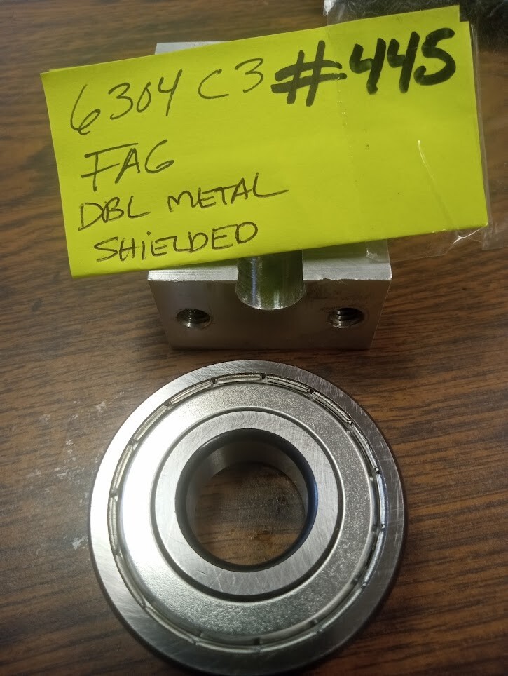 6304/C3 FAG BEARING- METAL DOUBLE SHIELDED