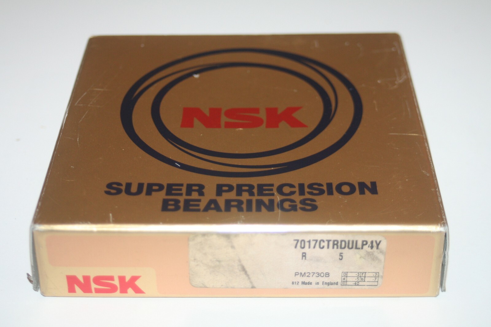 NSK 7017CTRSULP4Y Angular Contact Ball Bearing GENUINE 85x130x22mm * NEW *