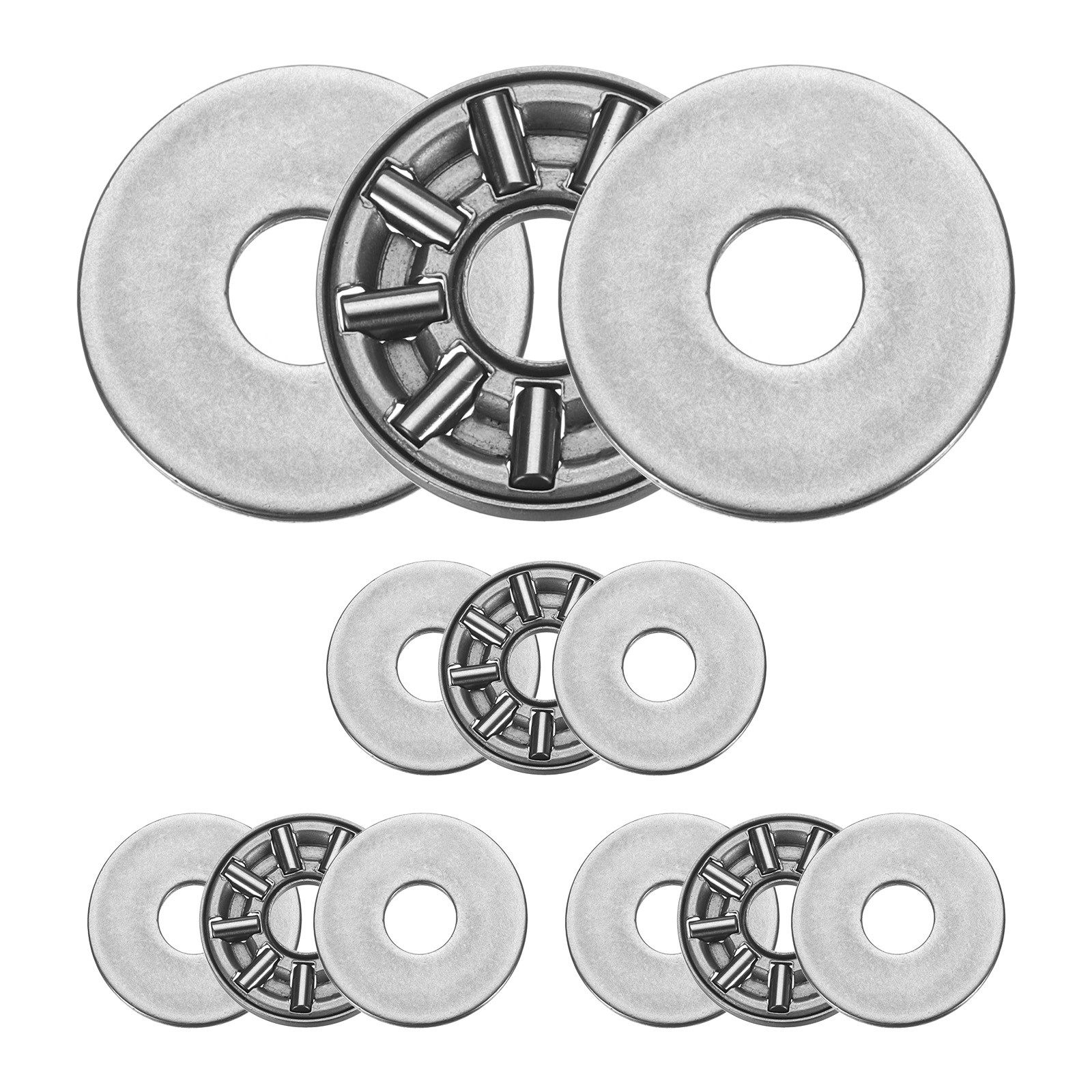4 Sets AXK0819+2AS Thrust Needle Roller Bearings 8x19x4mm, P5 (ABEC 5)