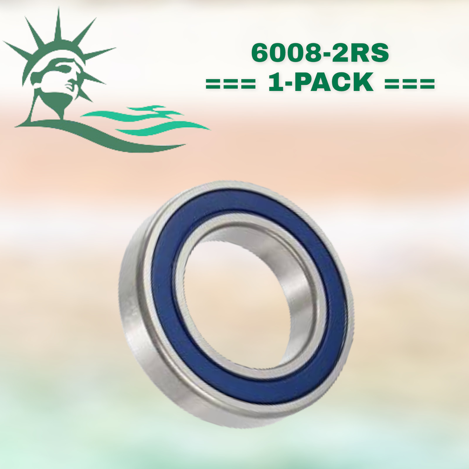 6008-2RS WJB Radial Ball Bearing W/2 Seals (R34B2) By Premium Bearing Source