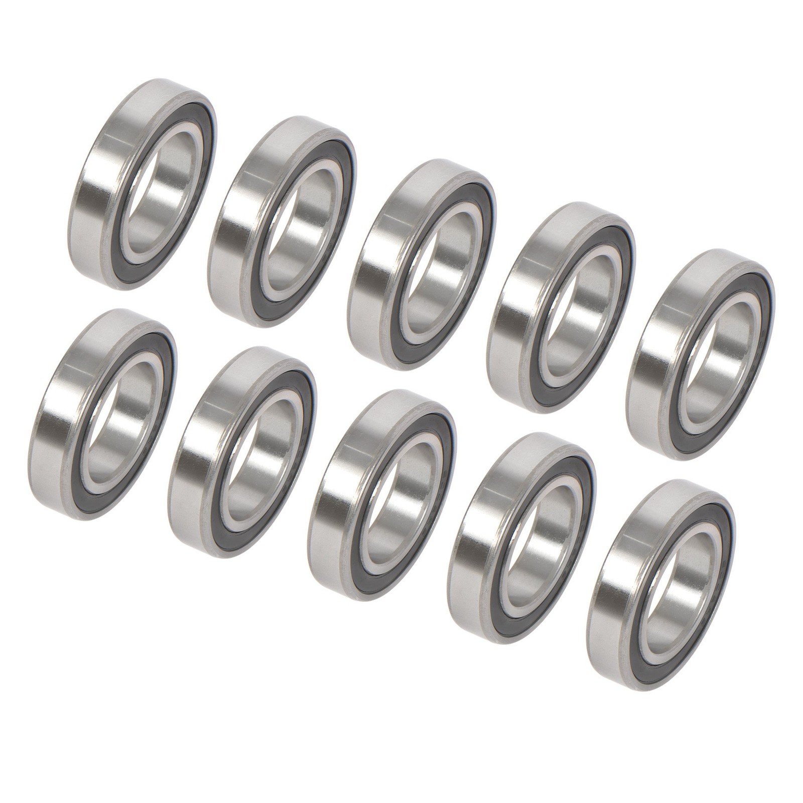 6008-2RS Deep Groove Bearings 10pcs 40x68x15mm Rubber Sealed Set