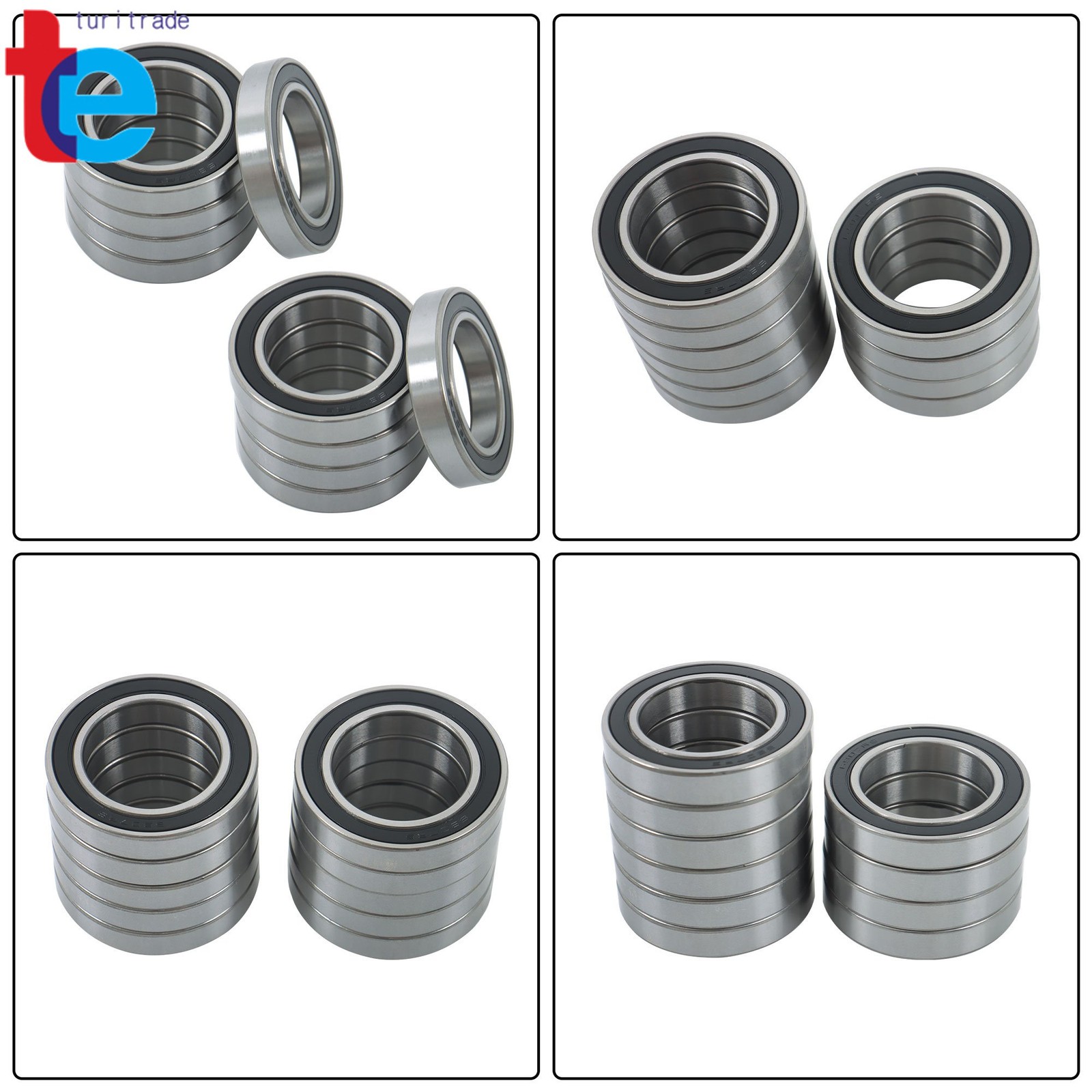 10pcs 6907-2RS Sealed Ball Bearings 35mm x55mm x10mm Industrial
