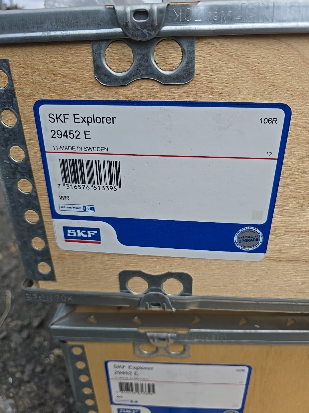 29452 E SKF Spherical Roller Thrust Bearing 260x480x132 mm SKF 29452E Sweden