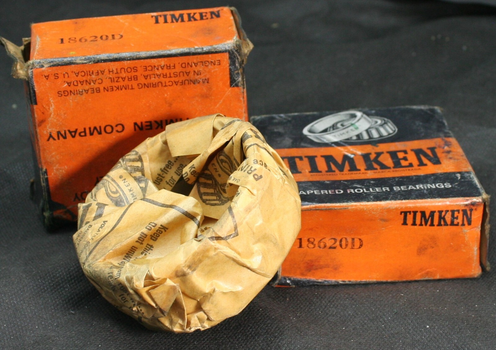 One (1) Timken 18620D Tapered Roller Bearing Double Cup 3-1/8″ OD USA NEW