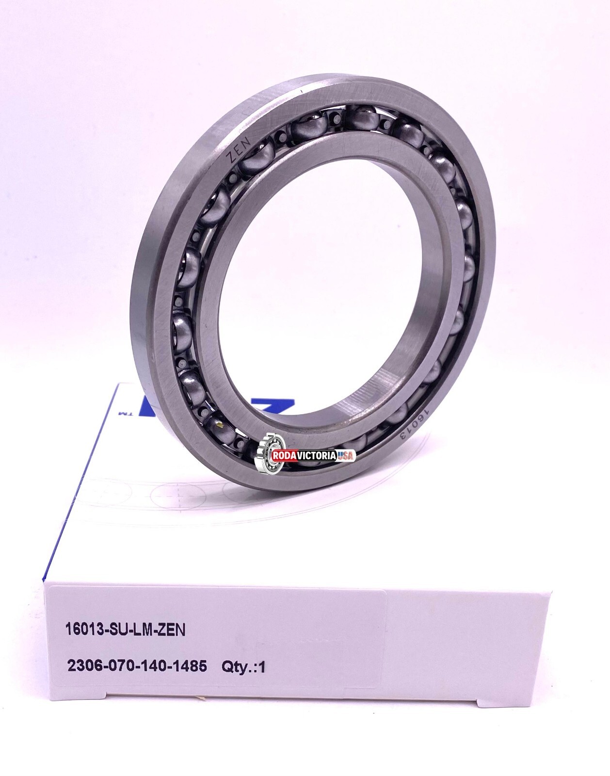 ZEN 16013 Deep Groove Ball Bearing, Open Type, No Seals 65x100x11 mm