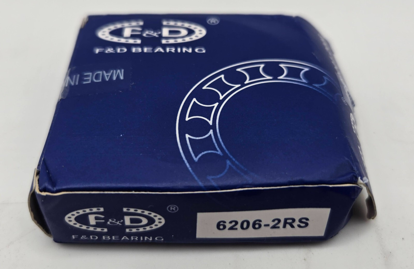 Sealed Roller Ball Bearing 6206-2RS SINGLE F&D BEARING – NIB