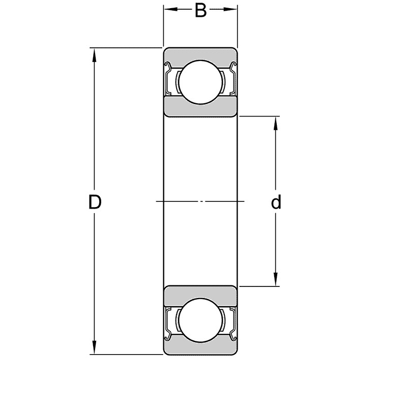 608-2Z/C3 Single Row Radial Deep Groove Ball Bearing 8x22x7 mm. by SKF brand