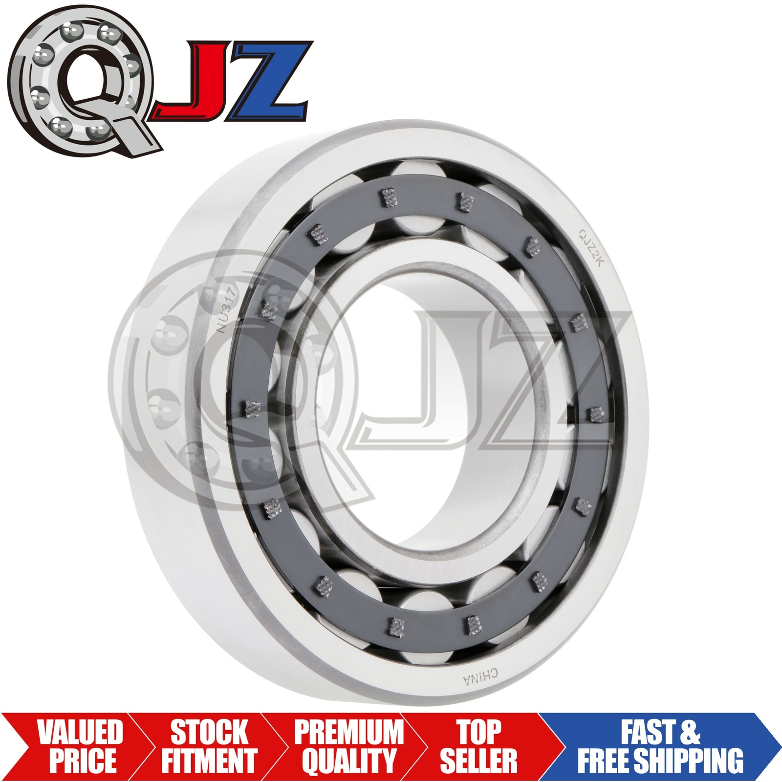 [1-pack] NU317 Cylindrical Roller Bearing Open 85 mm x 180 mm x 41 mm (IDxODxW)
