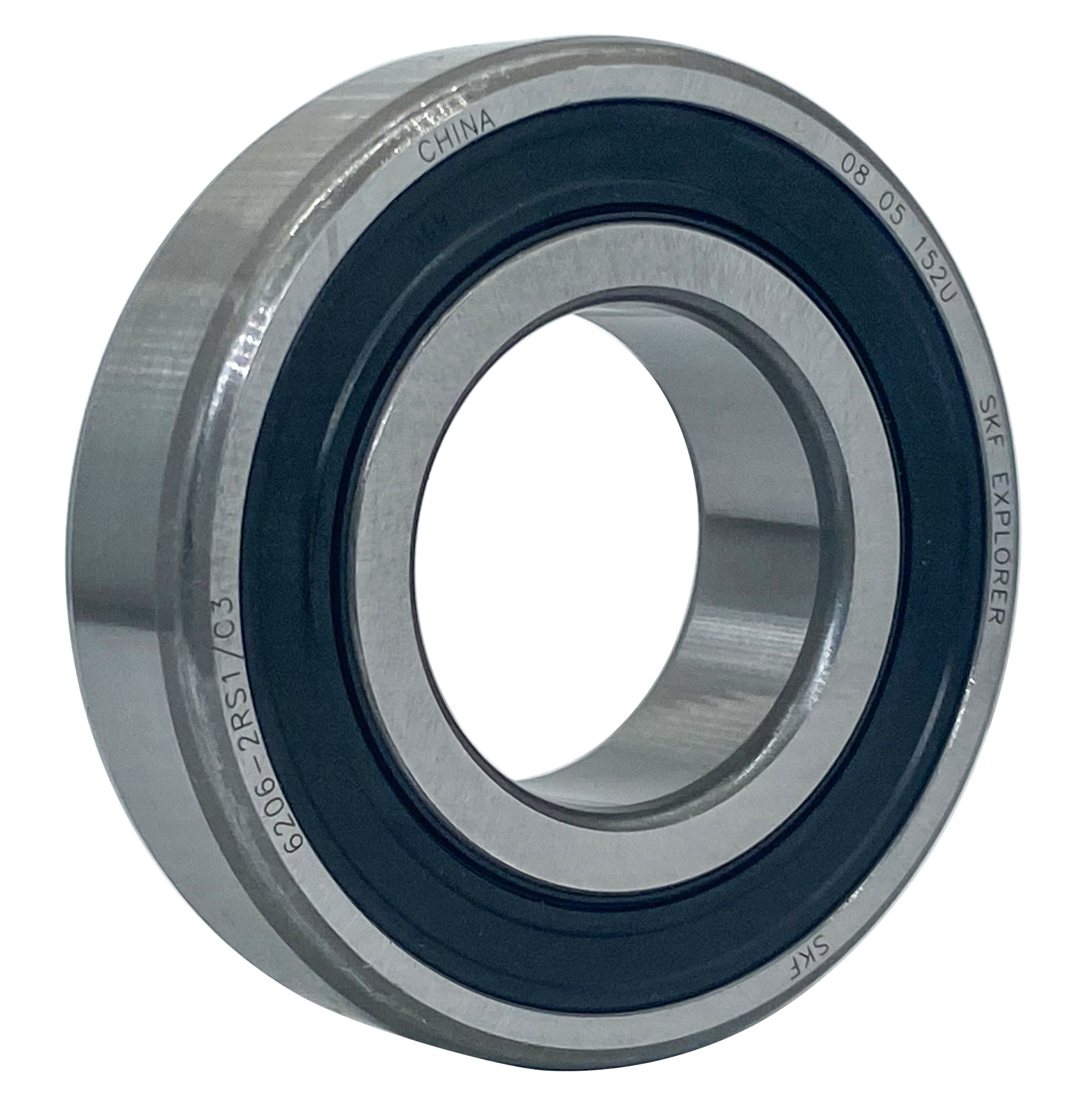 2PACK SKF 6206-2RS1/C3 30X62X16MM C3 Clearance Double Rubber Sealed Bearings
