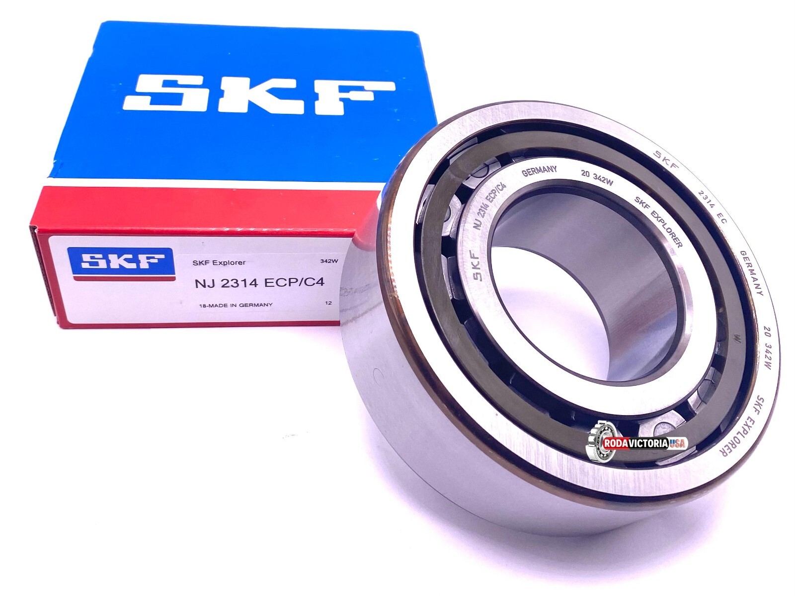 SKF Germany NJ 2314 ECP C4 Cylindrical Roller Bearing 70x150x51 mm