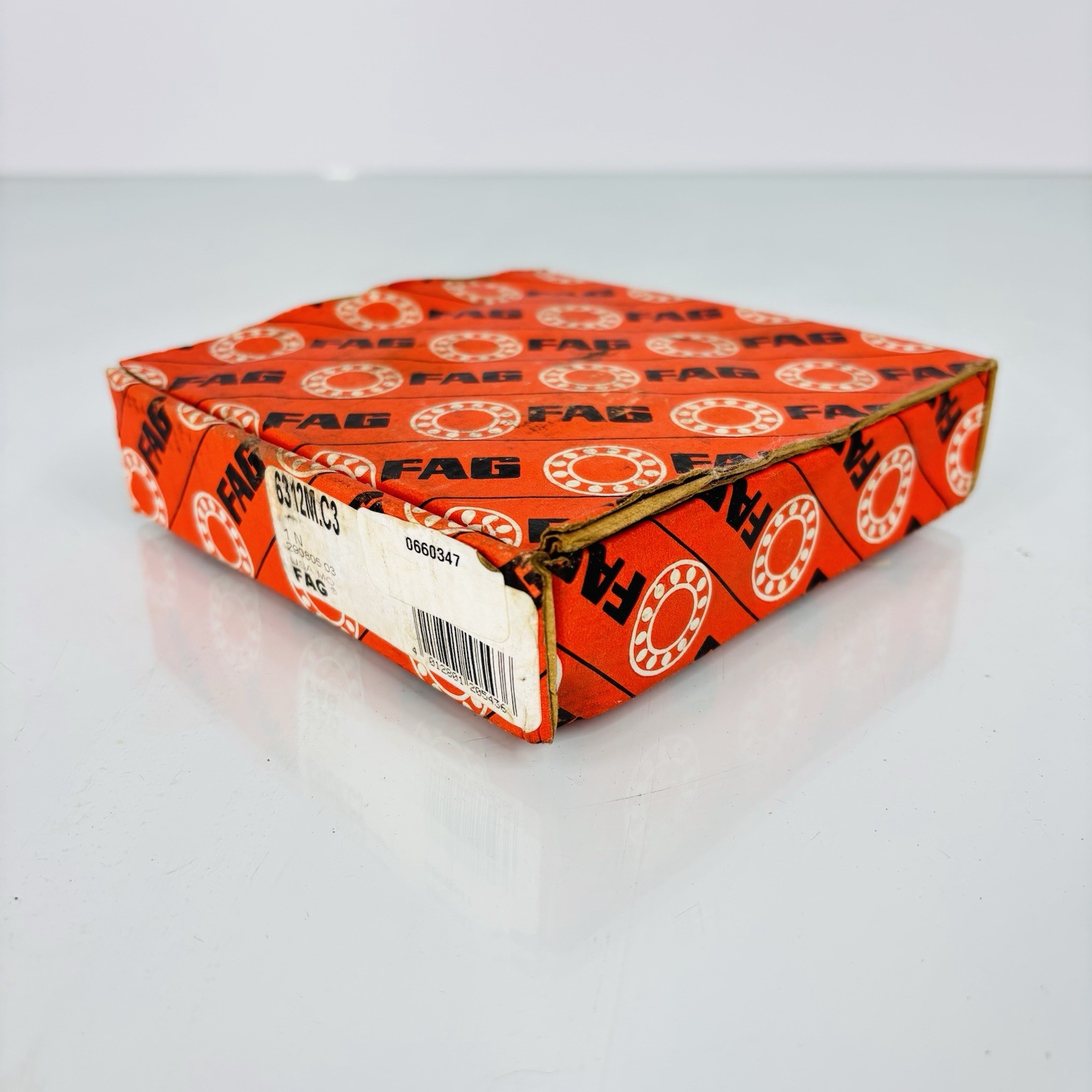 FAG 6312M.C3 Deep Groove Ball Bearing – New Spare Industrial Bearing