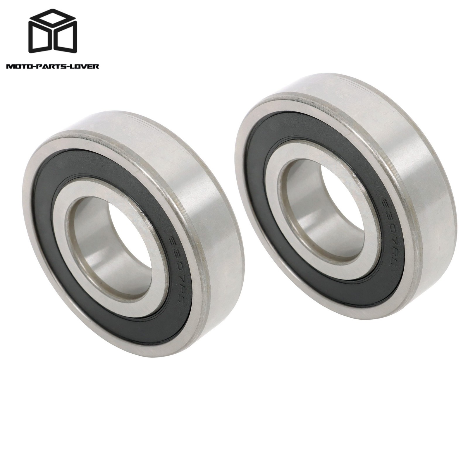 2 Pcs Premium 6307-2RS Bearing 35x80x21mm Double Rubber Seal Steel