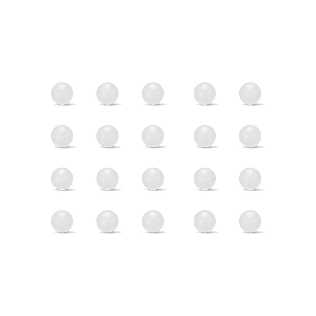 100pcs 10mm PP Solid Plastic Balls Precision Bearing Ball