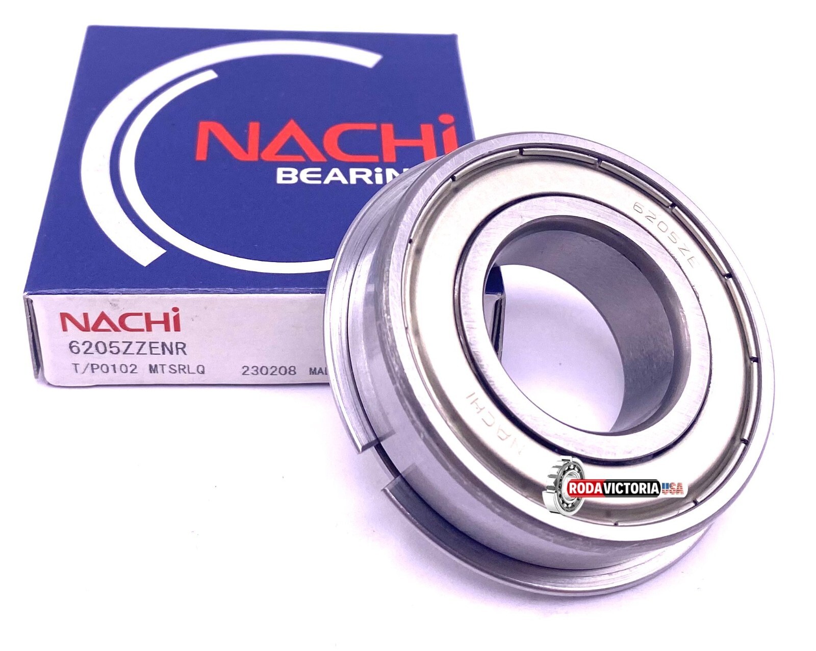 NACHI Japan 5207 ZZ Angular Contact Ball Bearing Metal Shielded 3207 35x72x27 mm
