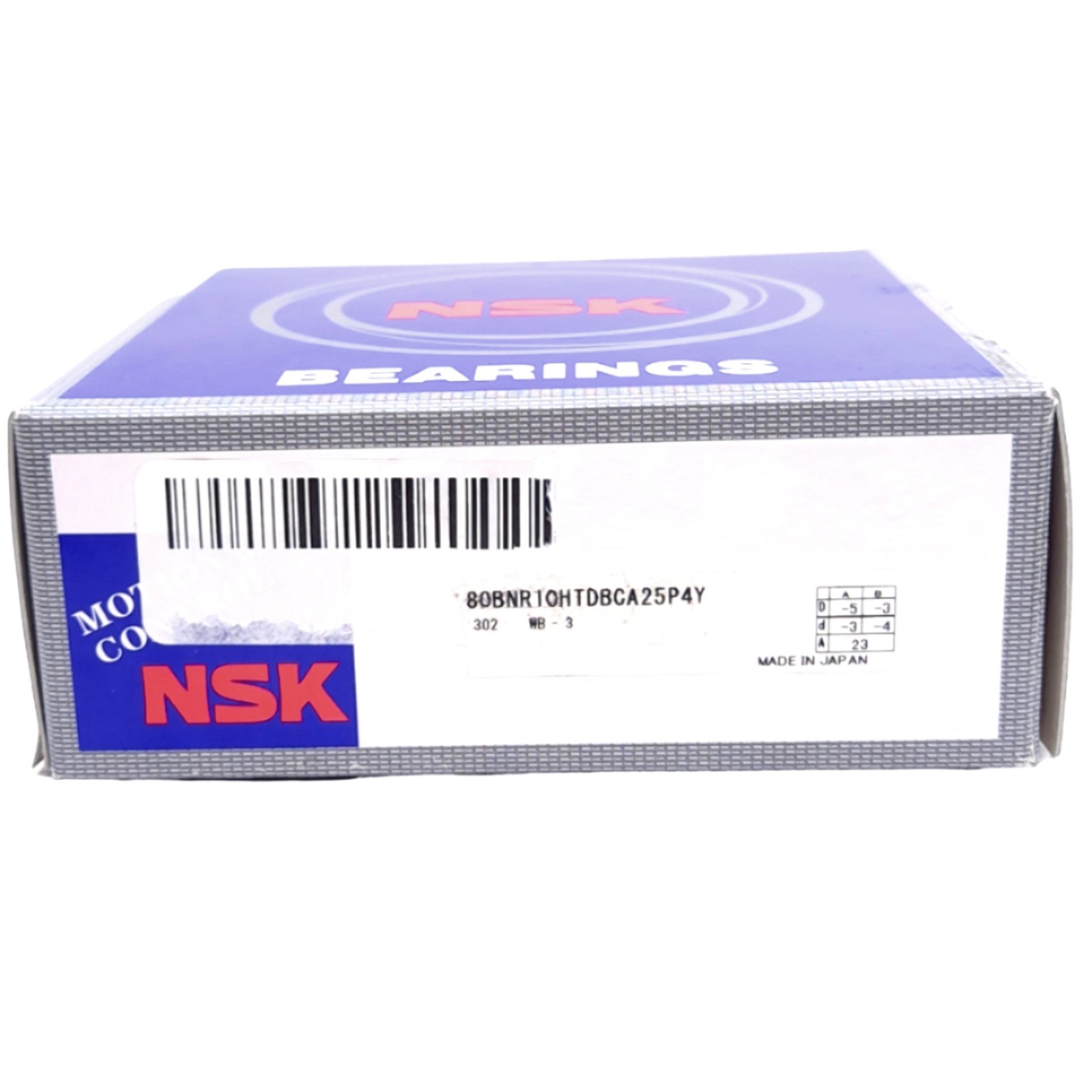 NSK 80BNR10HTDBCA25P4Y Ball Bearings, ø80mm Bore, ø125mm OD, 18° Contact, 33.5kN