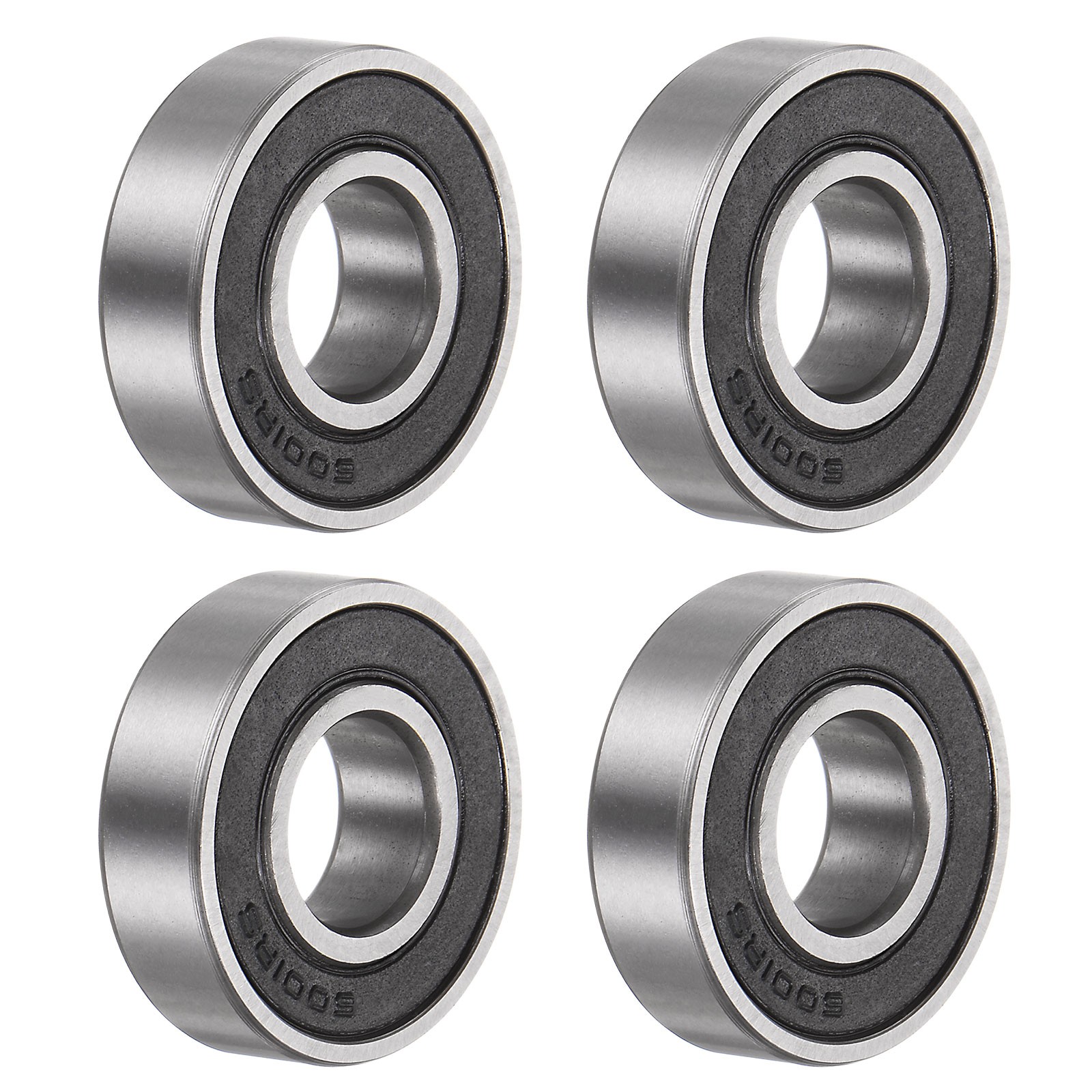 4pcs 6001-2RS Deep Groove Ball Bearings Chrome Steel ABEC5 Bearing 12x28x8mm