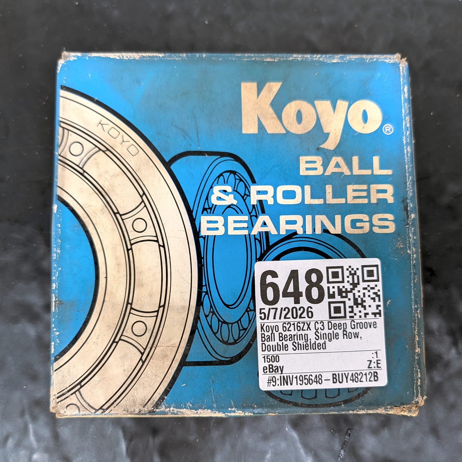 Koyo 6216ZX 6216ZZX C3 Deep Groove Ball Bearing Single Row Double Shielded