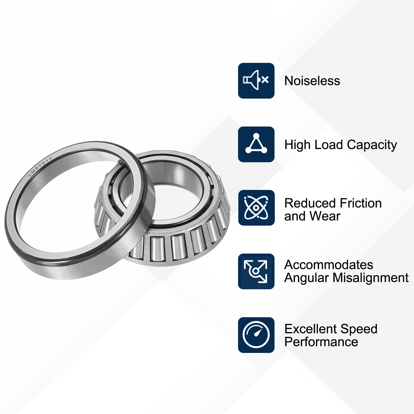 LM67049A/LM67010 Tapered Roller Bearing Cone and Cup 1.25″ Bore x 2.328″ OD P6