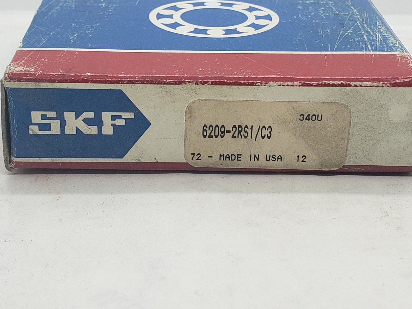 SKF 6210-2RS1/C3 DEEP GROOVE BALL BEARING WITH RUBBER SEALS 50x90x20mm, NIB