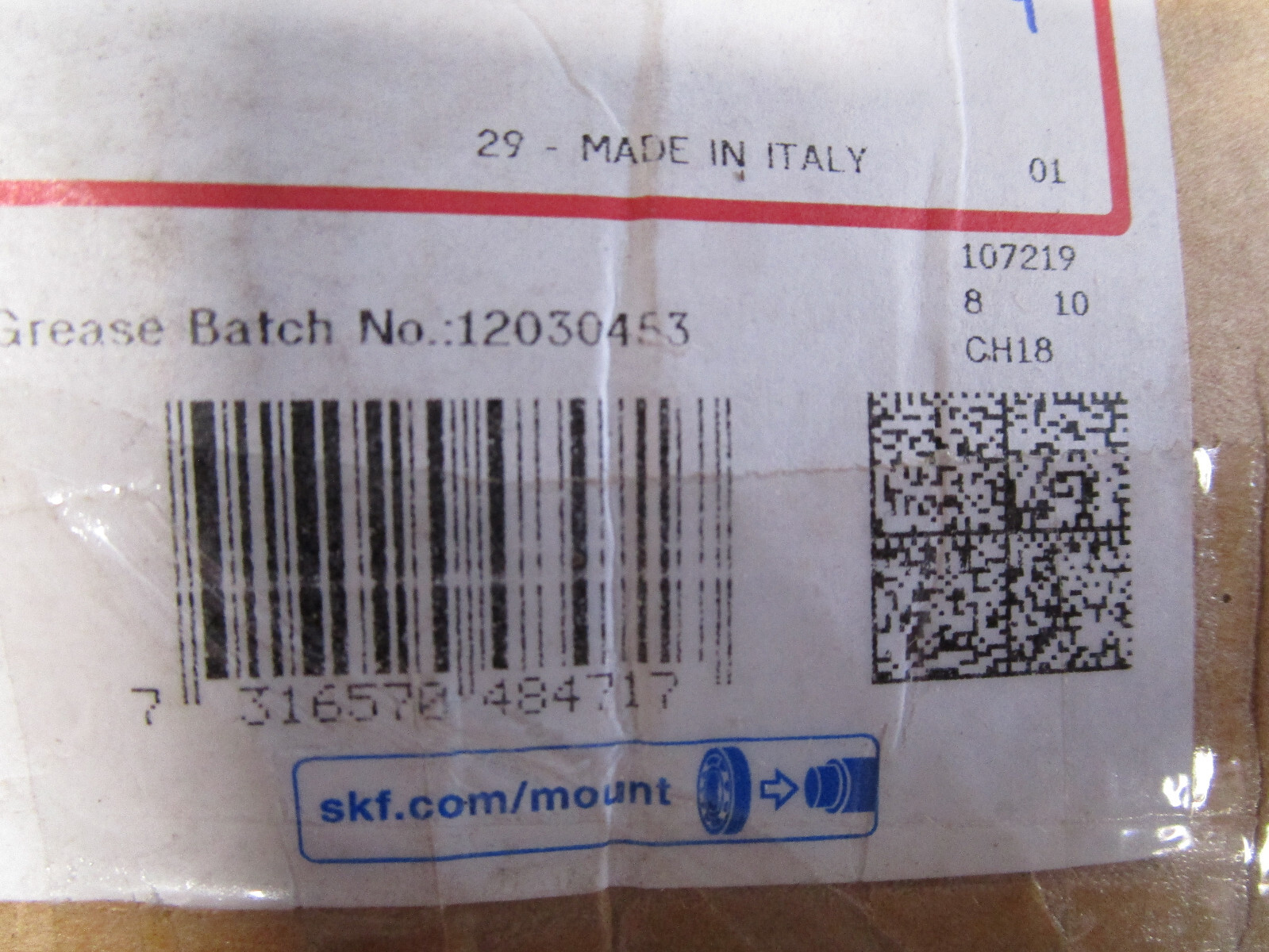 LOT of 300 New 6201-2Z/C3 SKF Sheilded Ball Bearing 12x32x10 mm 6201-2Z/C3LHT23