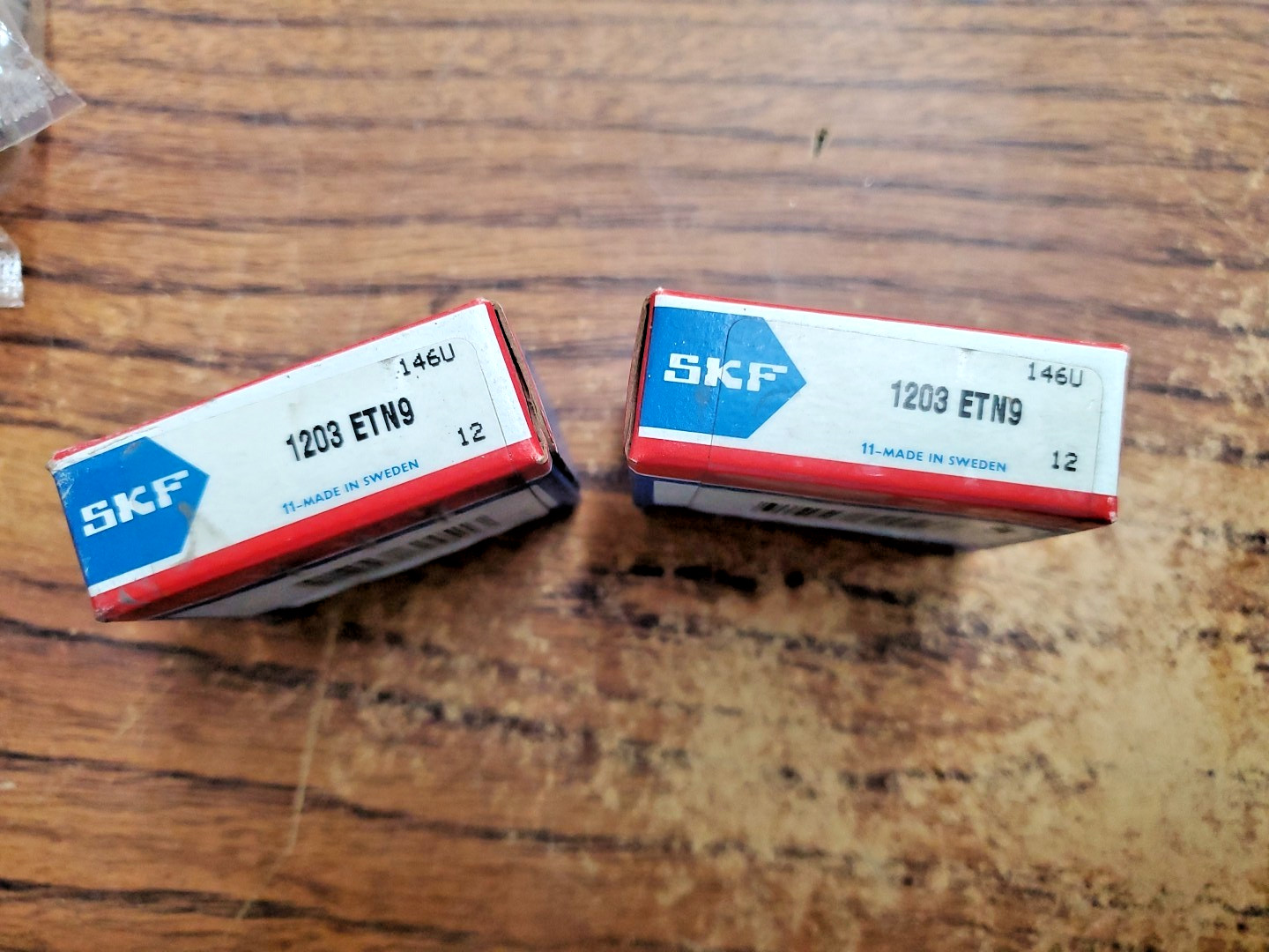 (2-PCS) SKF BEARINGS 1203 ETN9 Double Row, Self Aligning Ball Bearings (TA37MS)