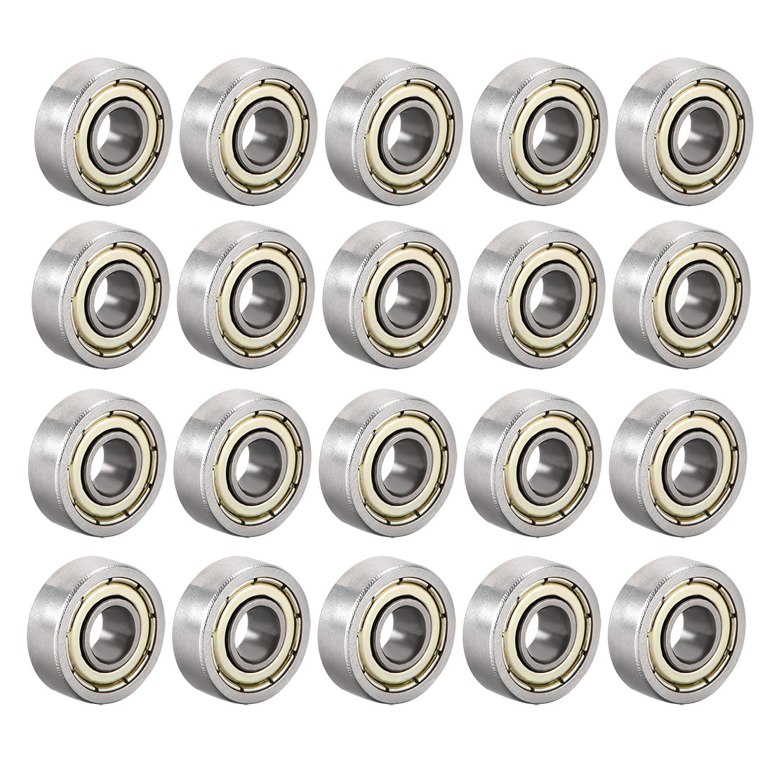 20pcs 605ZZ Deep Groove Ball Bearing Double Shield High Carbon Steel Z1
