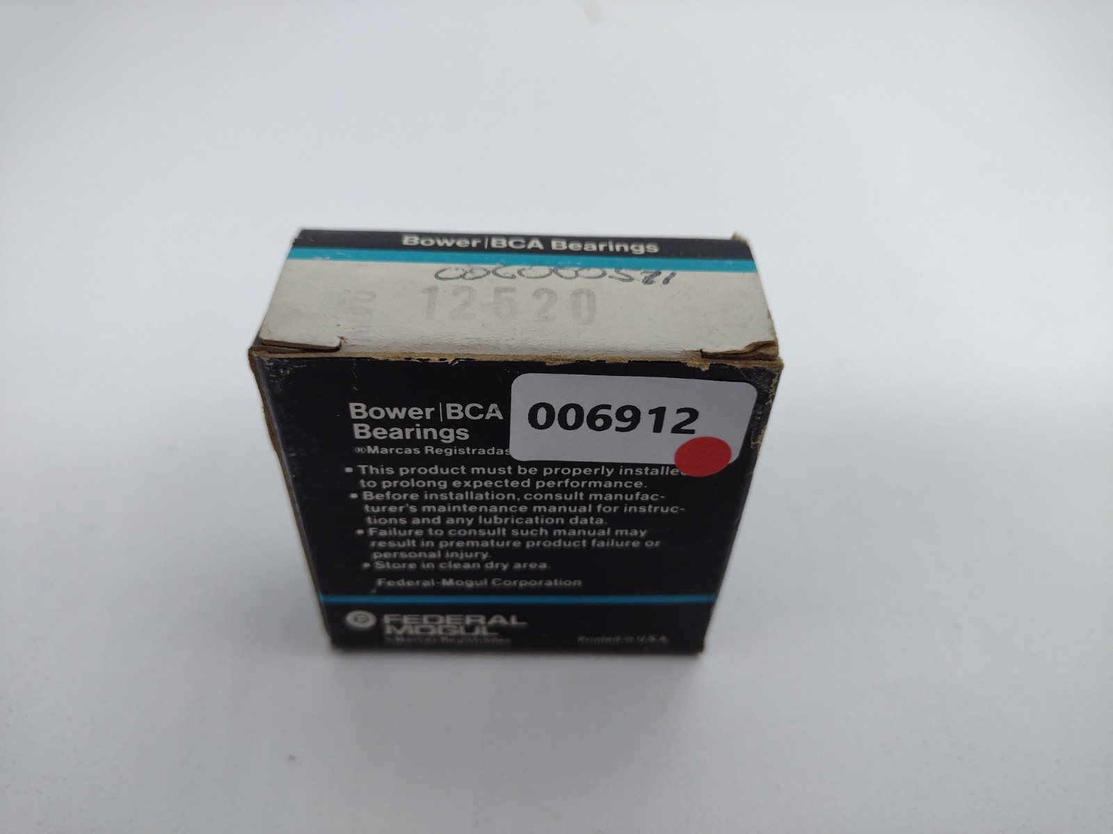 *** Bower/BCA 12520 Tapered Roller Bearing Cup 1.938-inch OD