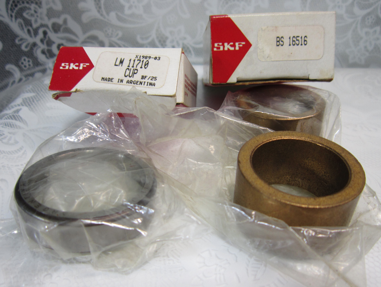 SKF x1989-03 LM 11710 CUP BF/25 + (2) BS 16516 Parts ~ New Old Stock