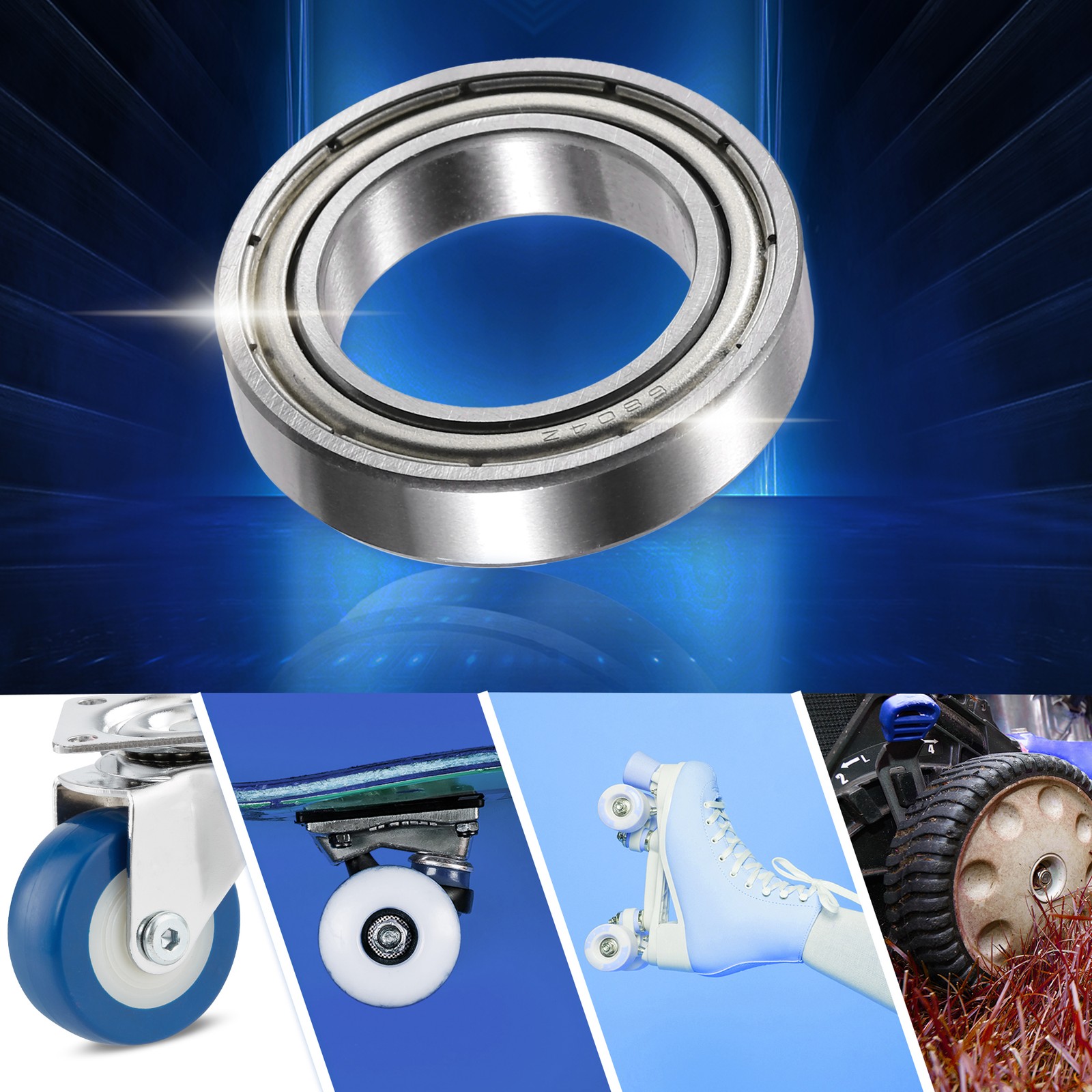 10 Pcs 20x32x7mm Car Double Metal Shield 6804ZZ Car Deep Groove Ball Bearings
