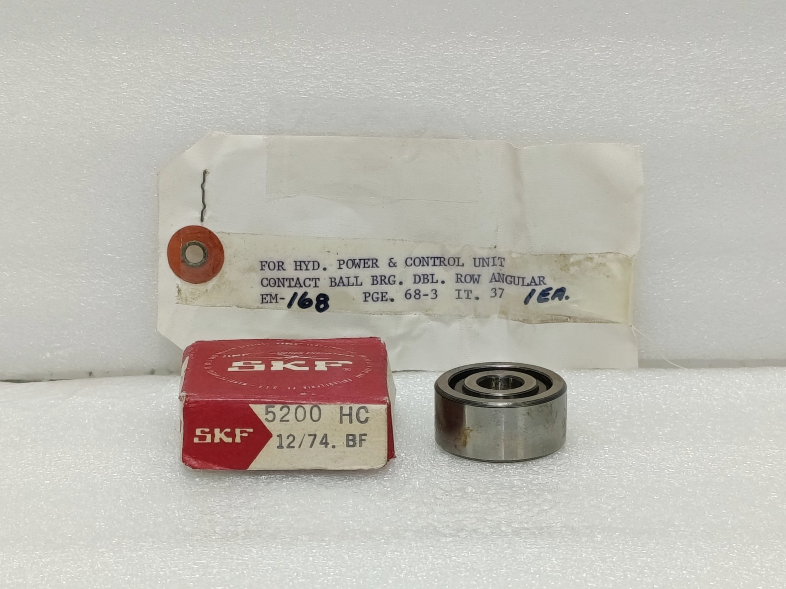 SKF 5200 HC DOUBLE ROW ANGULAR CONTACT BALL BEARING 10x30x14.3mm NEW SURPLUS