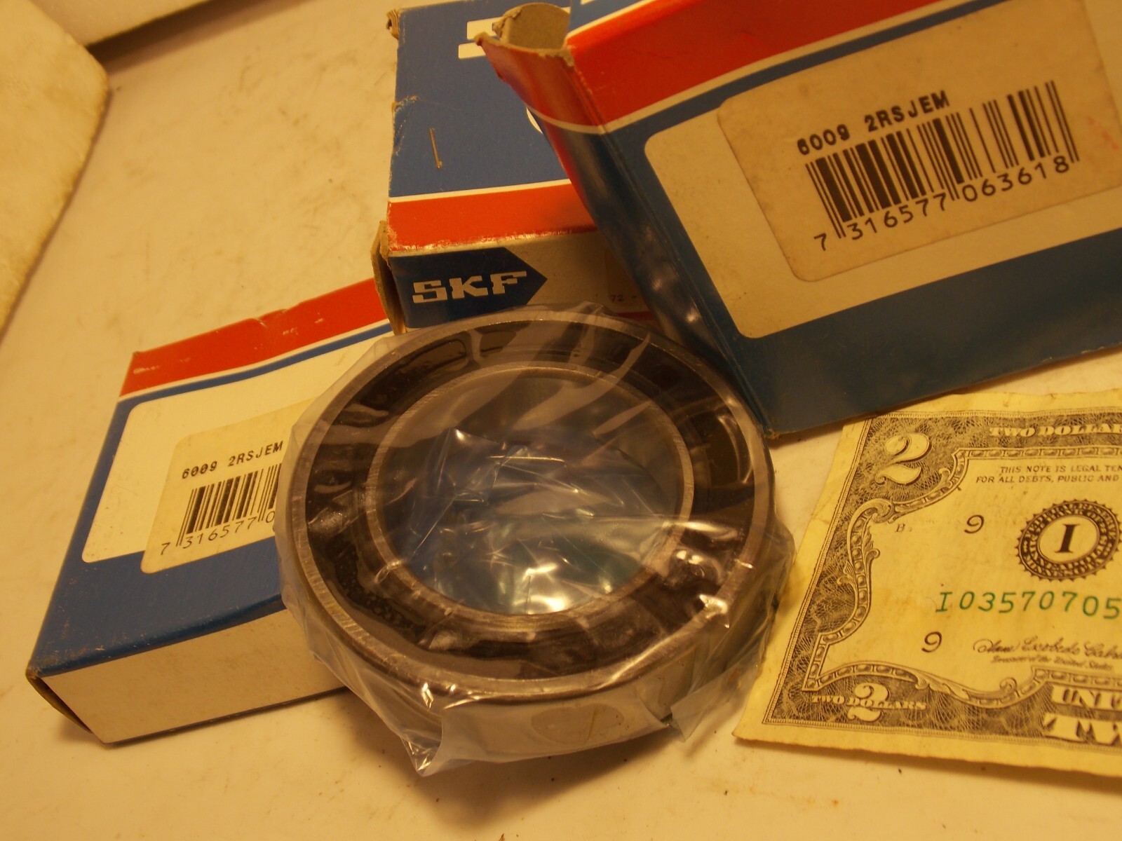 SKF 6009-2RSJEM 45X75X16mm Sealed Ball Bearing 1 Day Ship FREE after 1