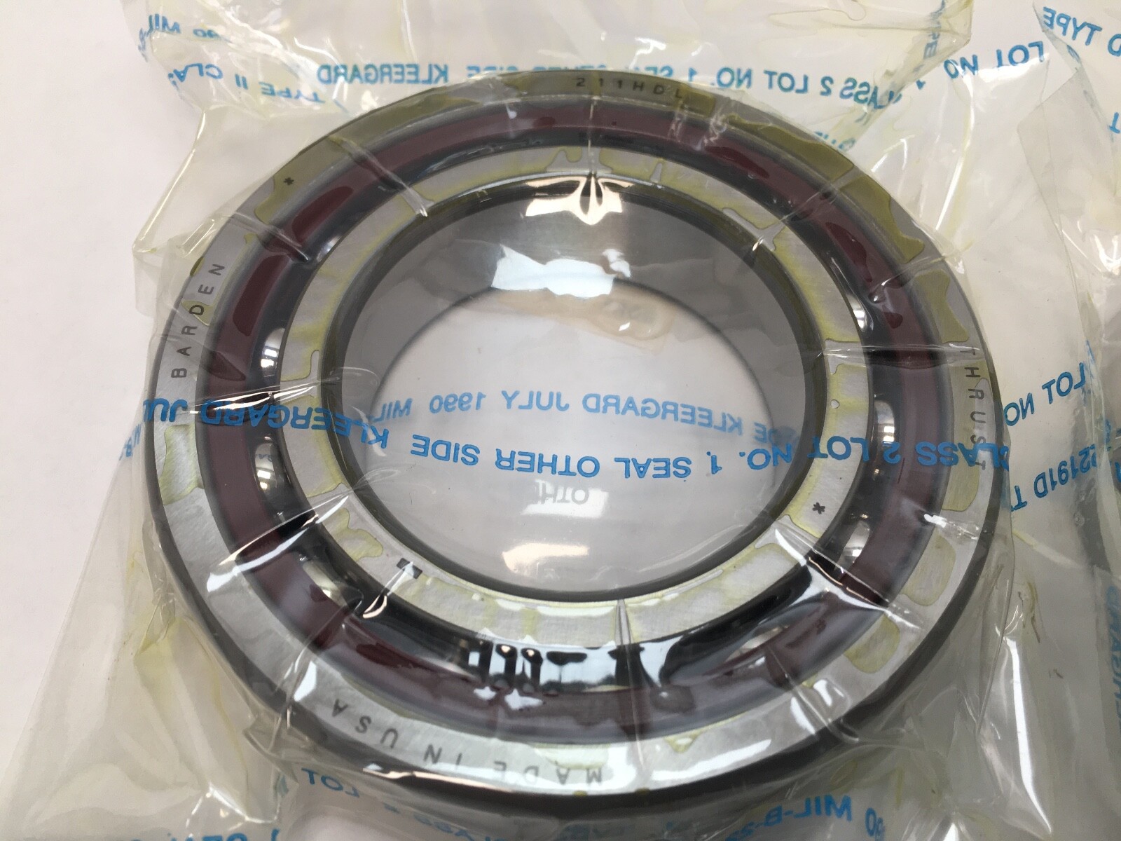 Barden 211HDL Angular Contact Bearing 55x100x21 mm 7211 211 H DL 211H USA Set
